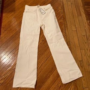 NWT H&M white wide leg jeans